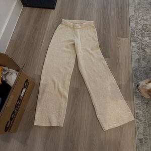 Old Navy Cream Wide-Leg Pants